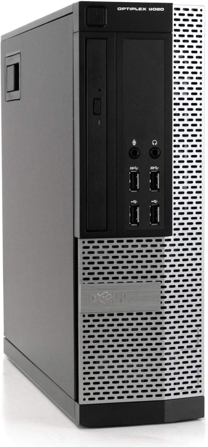 Dell Optiplex 9020 Desktop PC, Intel i5, 500GB SSD, 8GB RAM, Windows 10 Home, 24in Monitor, Keyboard and Mouse (Renewed) C55206