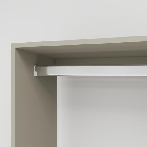 Wooden Wall Mount Closet System with 4 Drawers and Shelves, 63"W Y634
