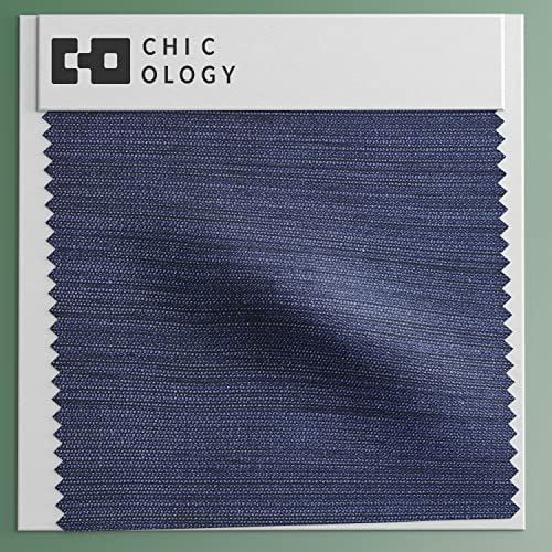 CHICOLOGY Roman Shades for Windows, Blackout, 33" W x 64" H, Del Mar Moon Shell I52923