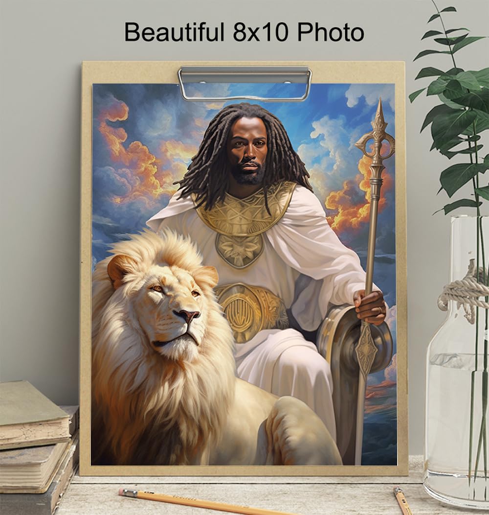 African American Wall Decor for Black Men - Inspirational Christian Home Art O51825