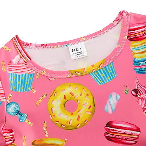 RAISEVERN Little Girls Short Sleeve Summer Sundress X74223