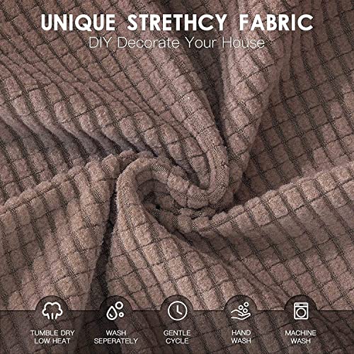 Stretchable Office Chair Cover 2 Pcs, Removable Washable Seat Slipcover, Silver K659