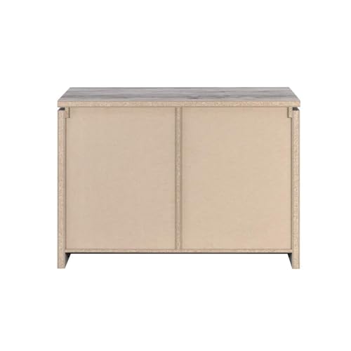 Grey Driftwood 2-Door Accent Cabinet N491