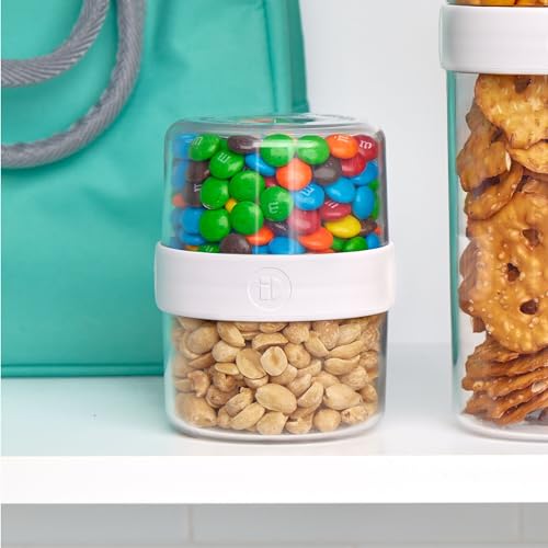 iDesign Recycled Plastic Stack n Snack Cabinet Pantry Storage Canister V399