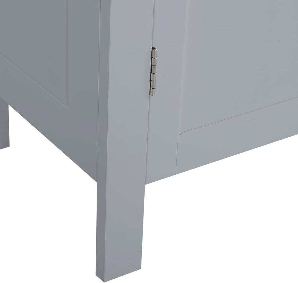 Wooden Bathroom Floor Cabinet with Drawer and Adjustable Shelf Z8140