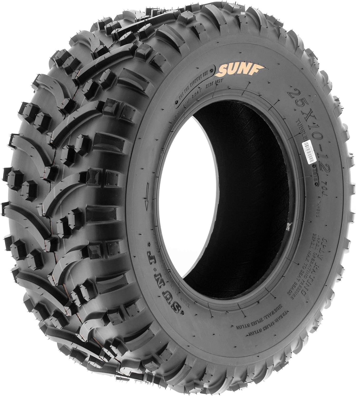 SunF 22x11-8 ATV UTV Tire Knobby Tubeless A032 - Pair of 2 U3165