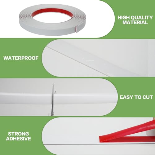 9.8Ft Peel and Stick Trim Molding Flexible Waterproof Wall Trim Silver I504